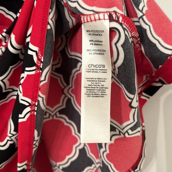 Chico’s Patterned Blouse - Picture 5 of 6